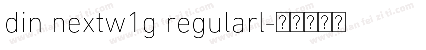 din nextw1g regularl字体转换